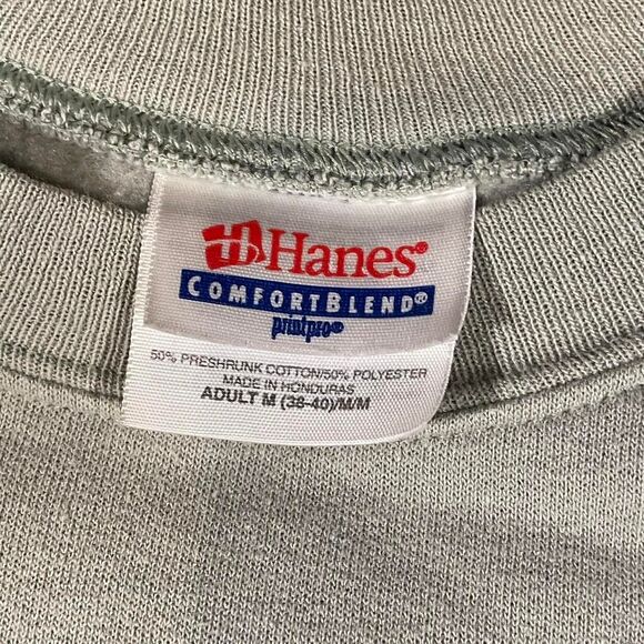 Vintage Hanes Iowa embroidered bird tan crewneck sweatshirt (M) - Picture 4 of 5